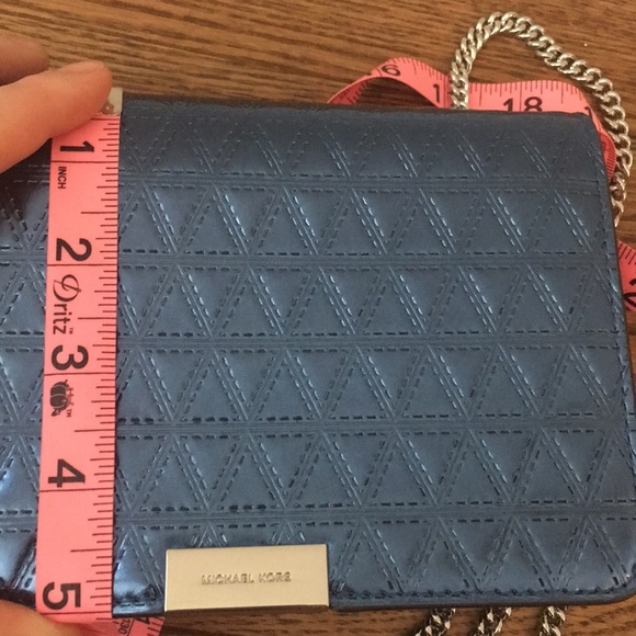 LAST 1 NWT Michael Kors Jade Gusset Clutch - Picture 7 of 8